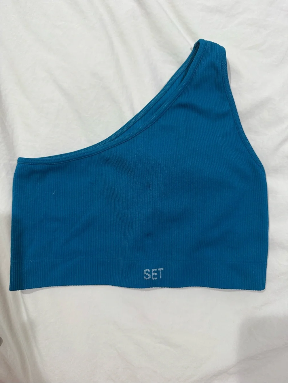 SET Active Sculptflex Ribbed Sports Bra & Biker Shorts Set (S top, XS shorts)